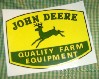 John Deere Quality Farm Equipment Decal <P>Just the right size!