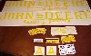 John Deere A Decal set for your Unstyled Tractor <P>JOHN DEERE LICENSED!
