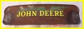 John Deere A B G Metal Seat Back * Original * Has Decal