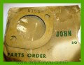 John Deere B First Reduction Gear Right Bearing Cover Gasket <P>B156R <P>NOS