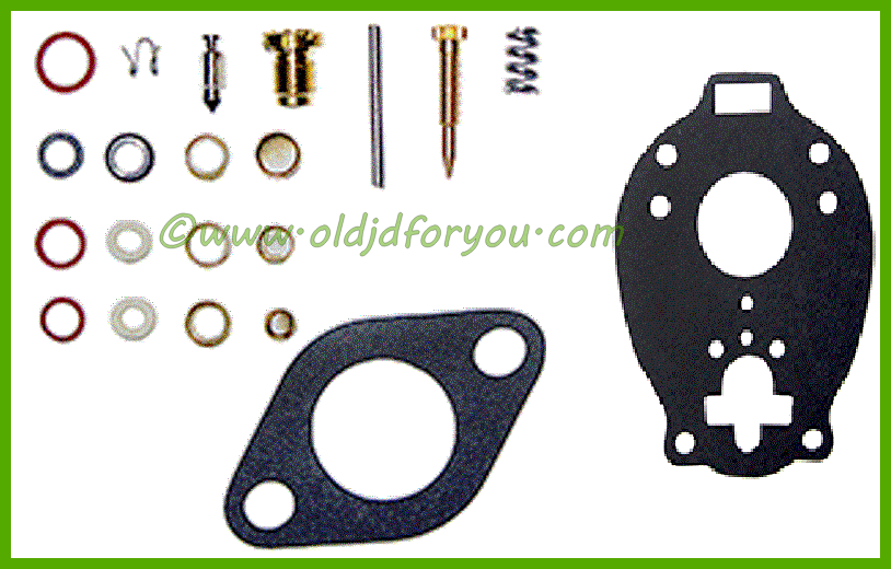 Economy Carburetor Kit W/ Float For John Deere L LA LI 1010 For Marvel Schebler - Foto 3